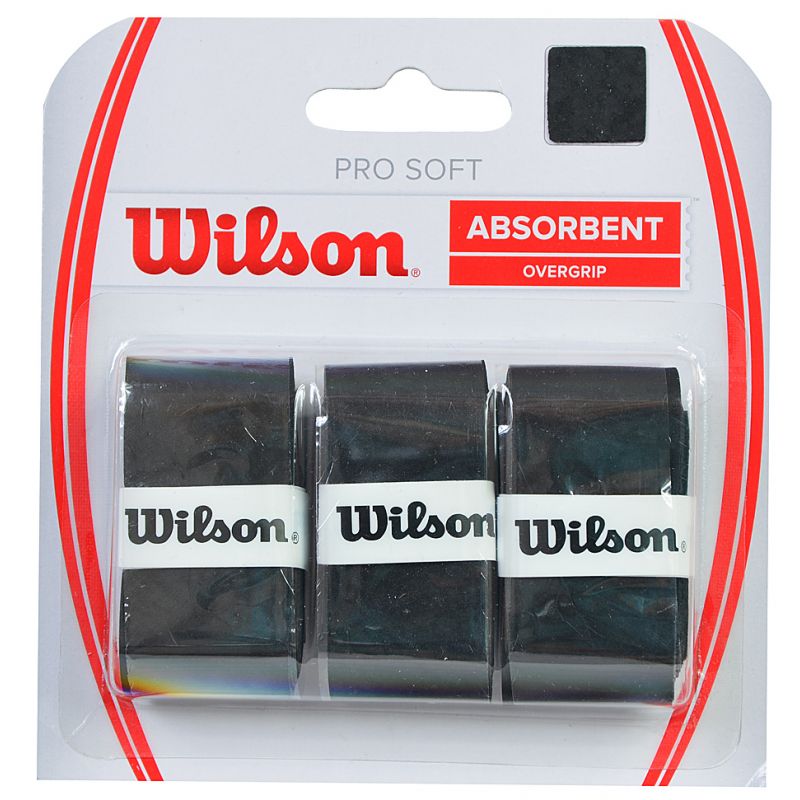 Wilson Pro Soft Absorbent Overgrip Black /3pcs/ /WRZ4040 Ütőfelszerelés - Sportmania.hu