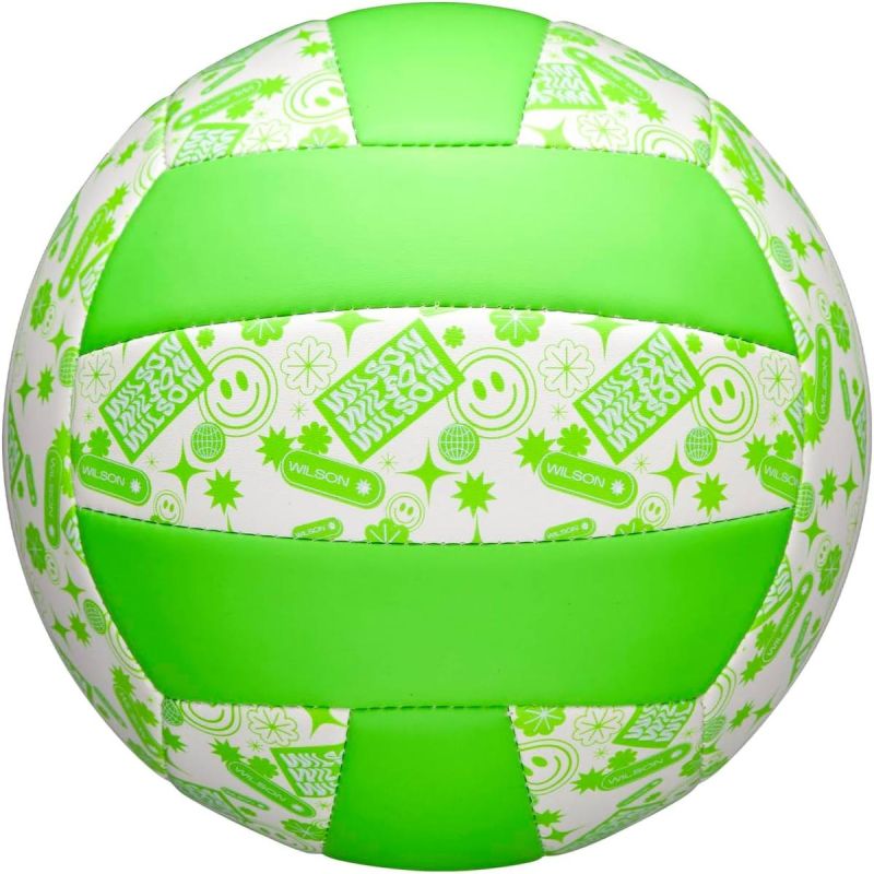 Wilson Stamp Vb Volleyball Green And White GSP-789622