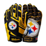 Wilson Stretch Fit Pittsburgh Steelers elkapó felnőtt méret Kesztyű