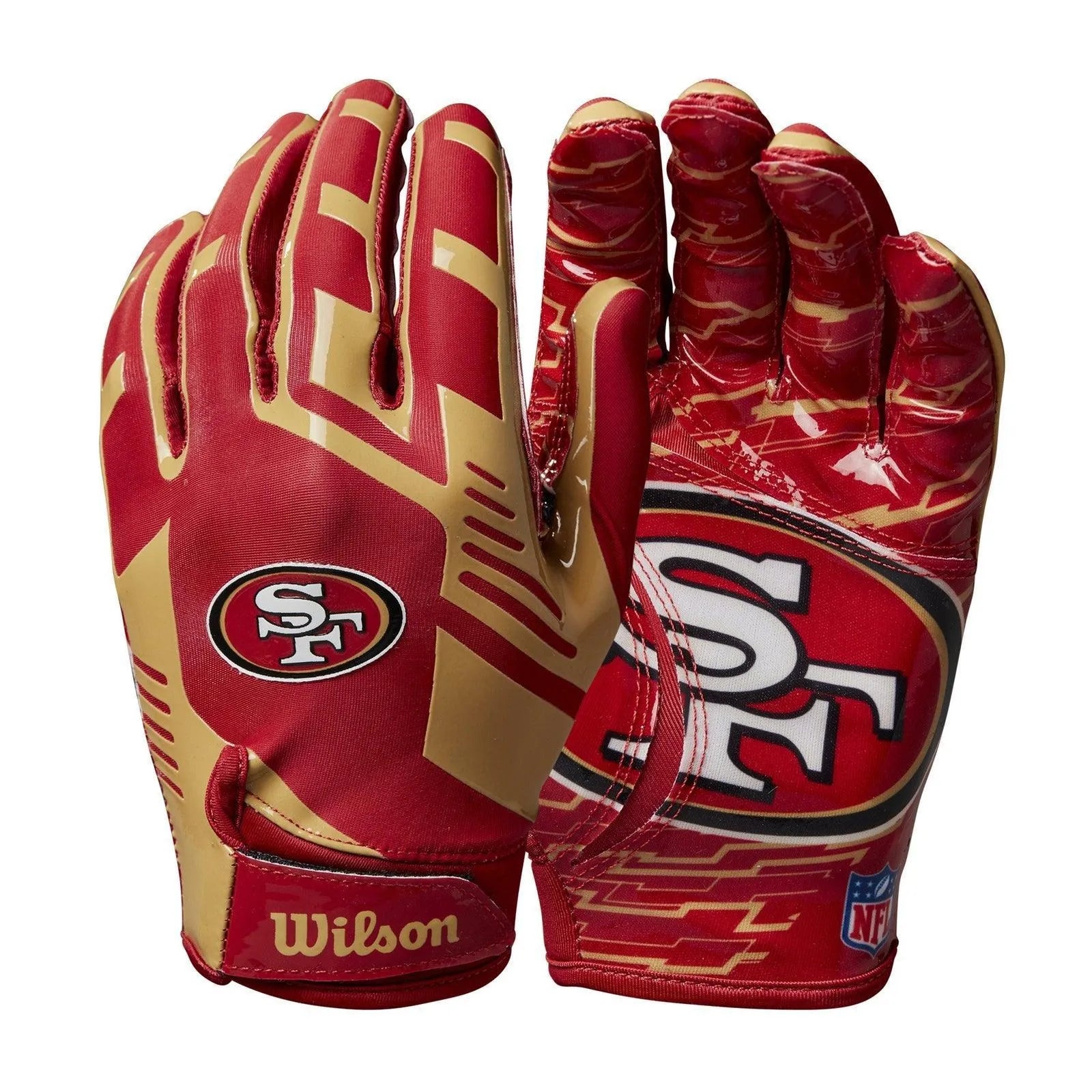 Wilson Stretch Fit San Francisco 49ers elkapó gyerek méret Kesztyű