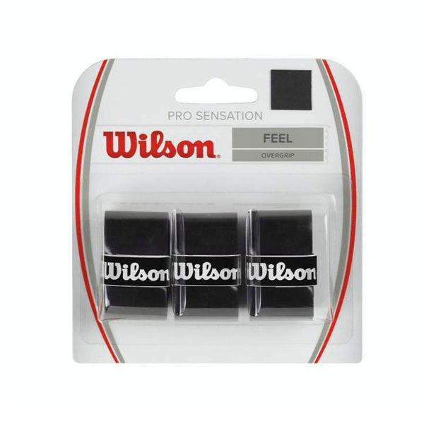 Wilson Wraps Wilson Pro Overgrip Sensation 3pcs WRZ4010BK Kiegészítők - Sportmania.hu