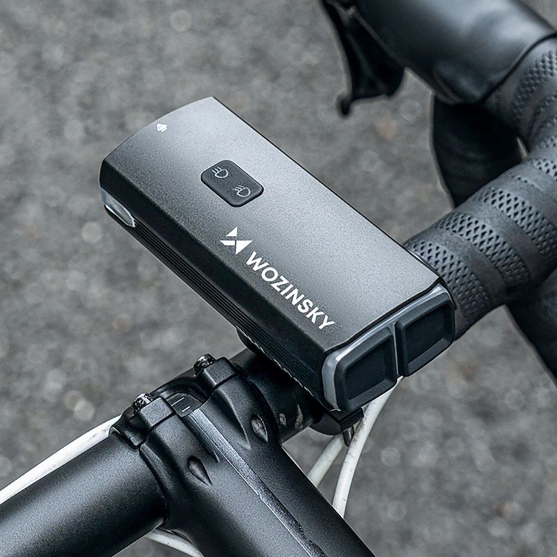 Wozinsky Front Bike Light + USB-C Cable (3000 lm) - Black fekete kiegészítő 304004-184329