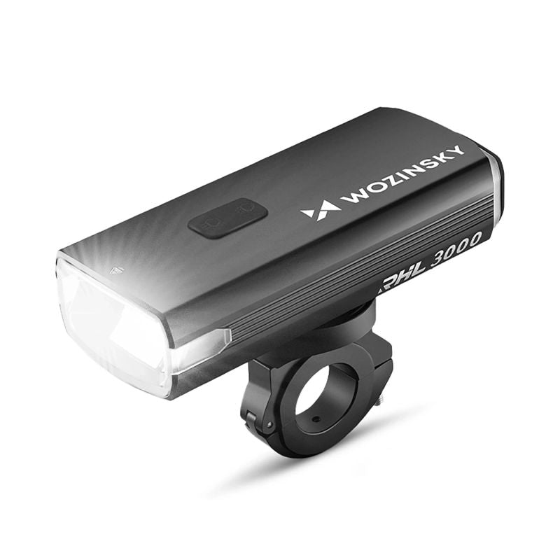 Wozinsky Front Bike Light + USB-C Cable (3000 lm) - Black fekete kiegészítő 304004-184329