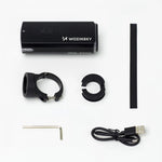 Wozinsky Front Bike Light + USB-C Cable (3000 lm) - Black fekete kiegészítő 304004-184329