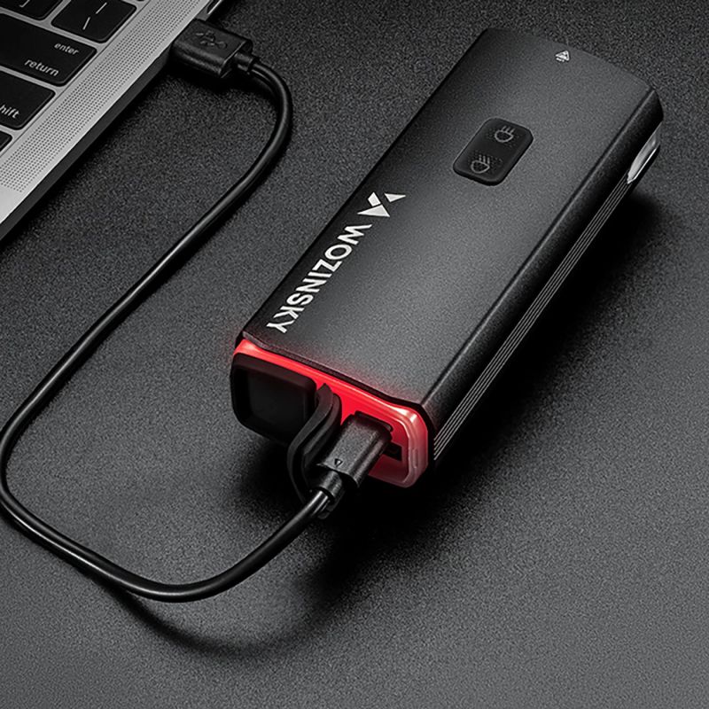 Wozinsky Front Bike Light + USB-C Cable (3000 lm) - Black fekete kiegészítő 304004-184329