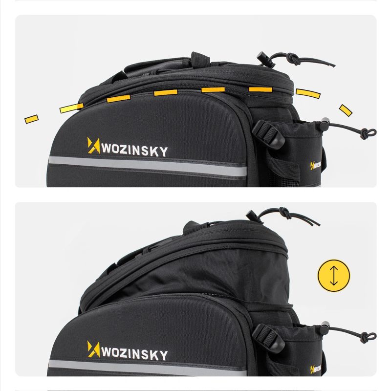 Wozinsky large bike rack 35l + rain cover black ( ) fekete táska 304004-63970
