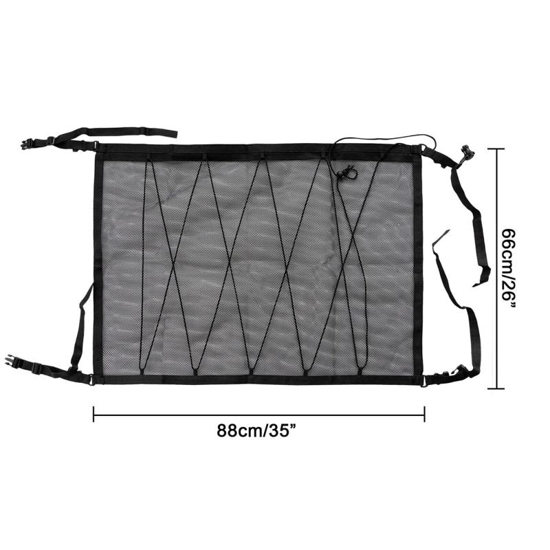 Wozinsky Universal Car Ceiling Organizer Mesh - elektronika, fekete