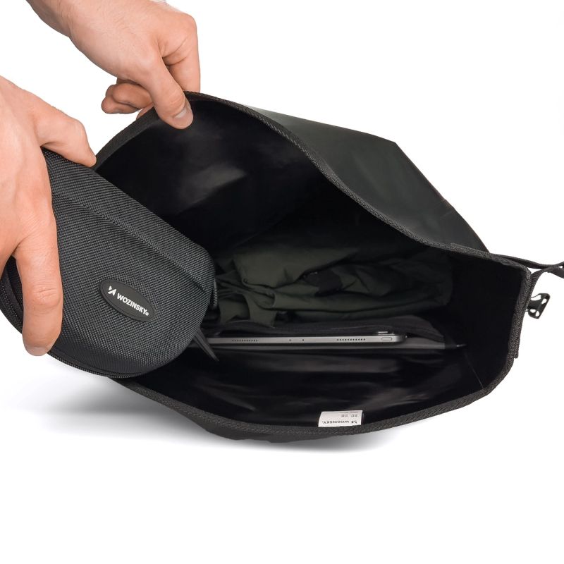 Wozinsky Waterproof Bike Pannier 25L Black ( ) fekete táska 5907769301490-81688