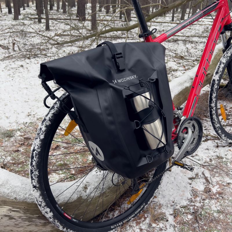 Wozinsky Waterproof Bike Pannier 25L Black ( ) fekete táska 5907769301490-81688