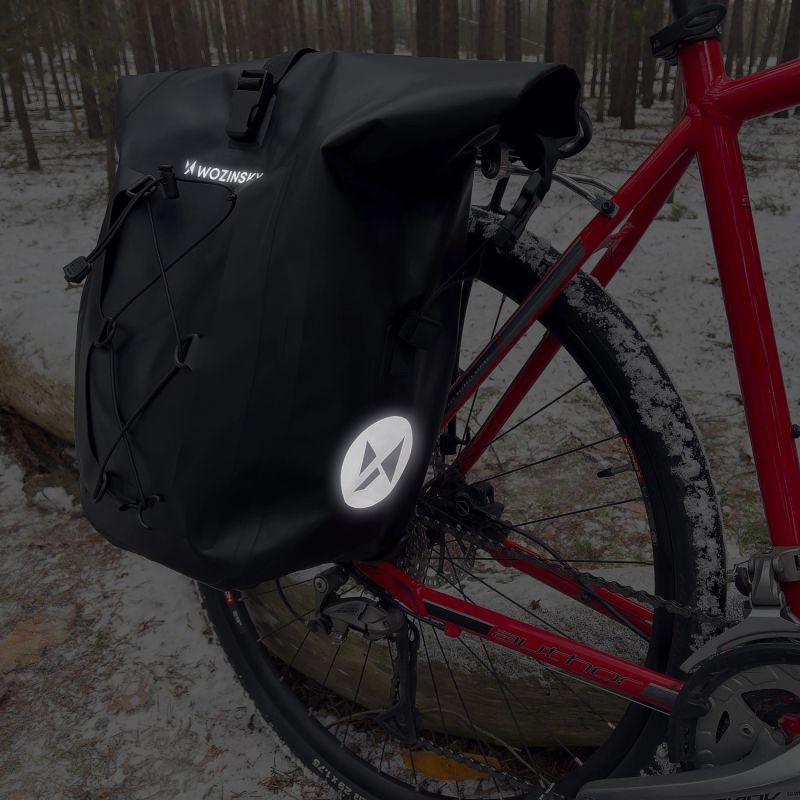 Wozinsky Waterproof Bike Pannier 25L Black ( ) fekete táska 5907769301490-81688