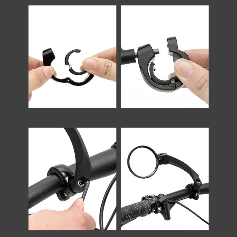 Wozinsky WLR-01I Rearview Left Bicycle Mirror - Black fekete kiegészítő 304004-198886