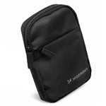 Wozinsky WMS-W1 Unisex Mini Shoulder Bag Waterproof Dual-Compartment for Phone - Black fekete kiegészítő 304004-201372