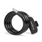 Wozinsky WPB-01R Portable Bike Lock with Anti-Theft Cable and 2 Keys for Electric Bikes and Motorcycles - Black fekete kiegészítő 304004-199009