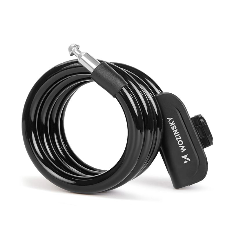Wozinsky WPB-01R Portable Bike Lock with Anti-Theft Cable and 2 Keys for Electric Bikes and Motorcycles - Black fekete kiegészítő 304004-199009