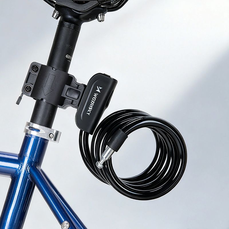 Wozinsky WPB-01R Portable Bike Lock with Anti-Theft Cable and 2 Keys for Electric Bikes and Motorcycles - Black fekete kiegészítő 304004-199009