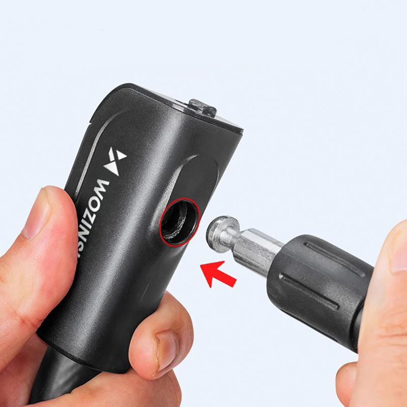 Wozinsky WPB-01R Portable Bike Lock with Anti-Theft Cable and 2 Keys for Electric Bikes and Motorcycles - Black fekete kiegészítő 304004-199009