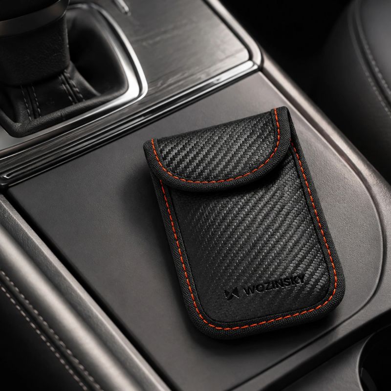 Wozinsky WPB-R14 RFID Blocking Case for Keyless Keys 14x9 cm - Black fekete kiegészítő 304004-210253