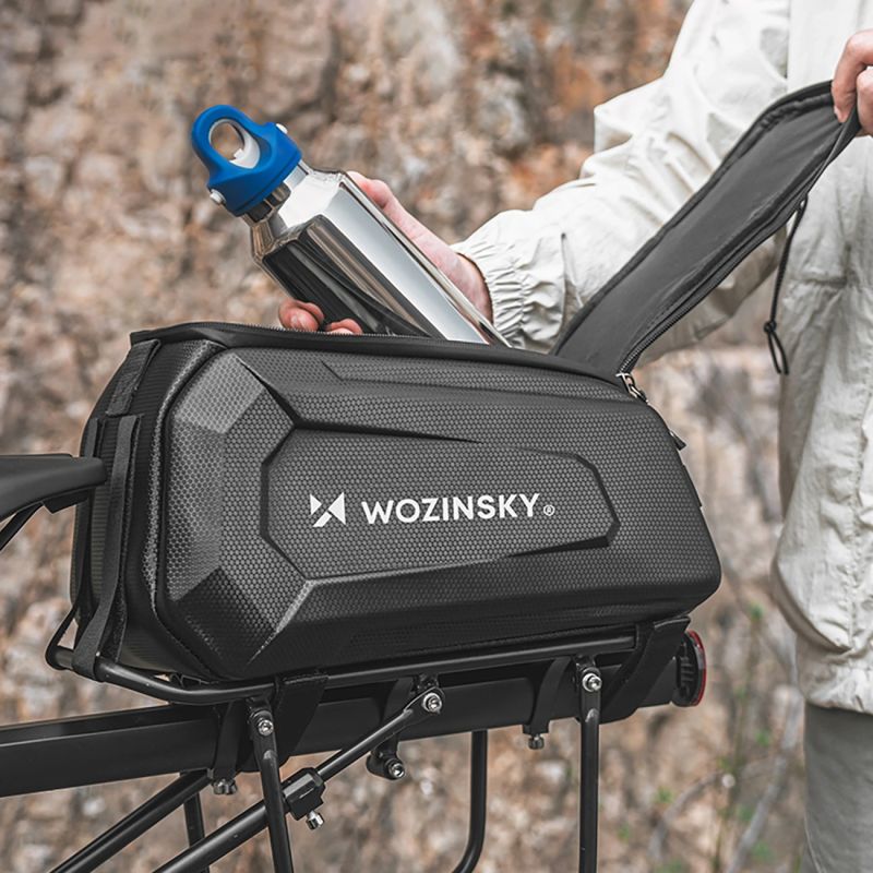 Wozinsky WSR-01B Bicycle Pannier for Trunk 9l - Black fekete kiegészítő 304004-198905