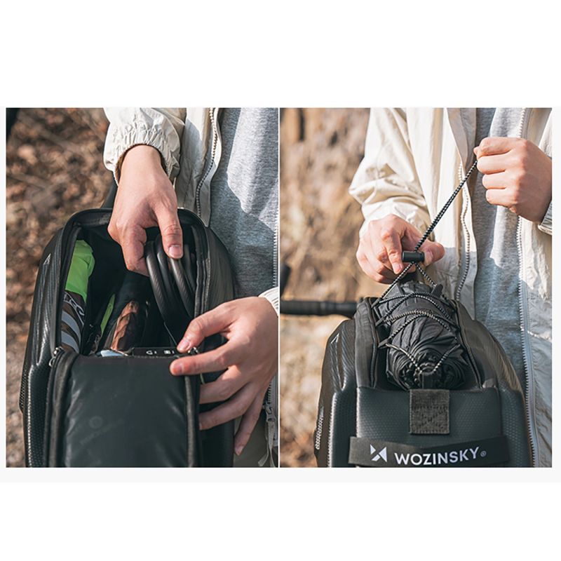 Wozinsky WSR-01B Bicycle Pannier for Trunk 9l - Black fekete kiegészítő 304004-198905