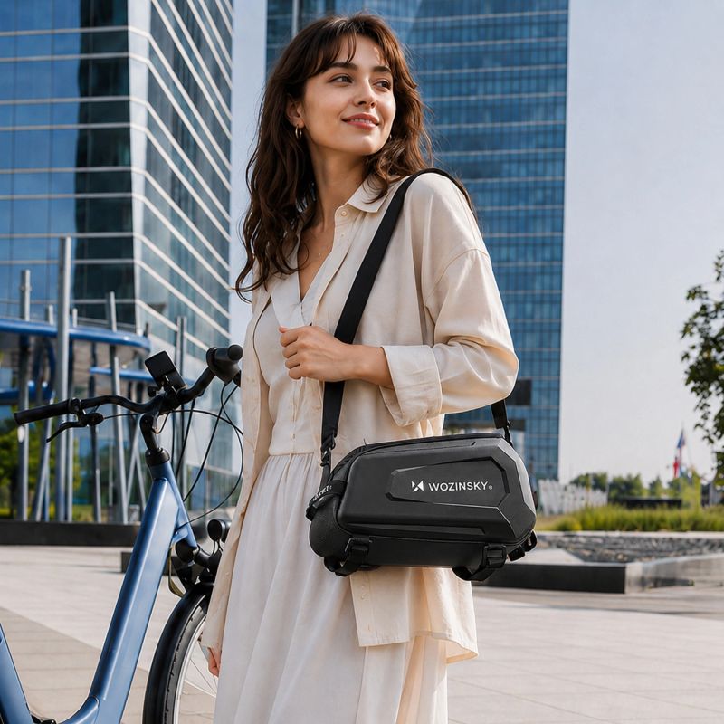 Wozinsky WSR-01B Bicycle Pannier for Trunk 9l - Black fekete kiegészítő 304004-198905
