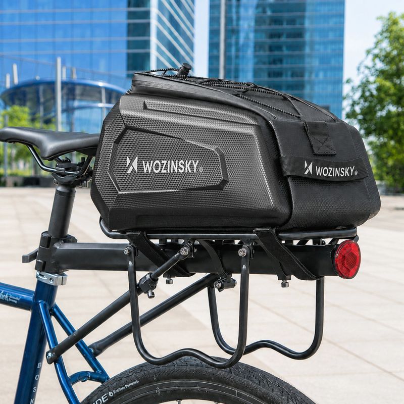 Wozinsky WSR-01B Bicycle Pannier for Trunk 9l - Black fekete kiegészítő 304004-198905