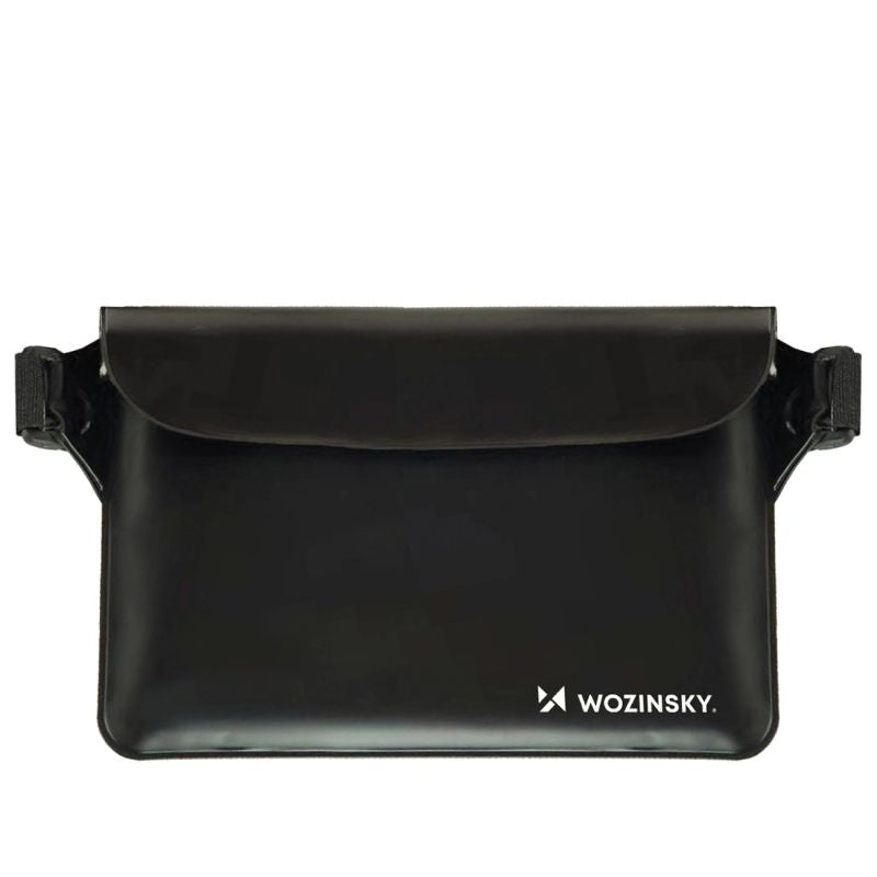 Wozinsky WWS-01 Waterproof PVC Waist Bag - Black fekete kiegészítő 304004-196026