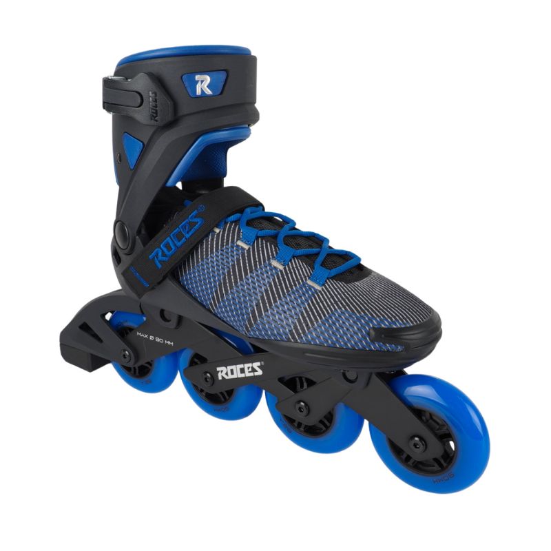 Roces Revo 90 roller skates black and blue 400906 kék görkorcsolya