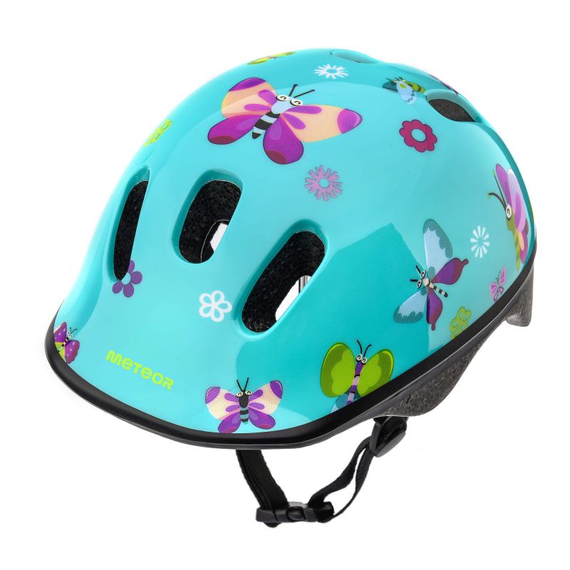 Meteor KS06 butterflies children's bike helmet uniw helmets