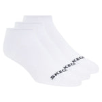 Skechers 3pk Unisex Non Terry No Show White