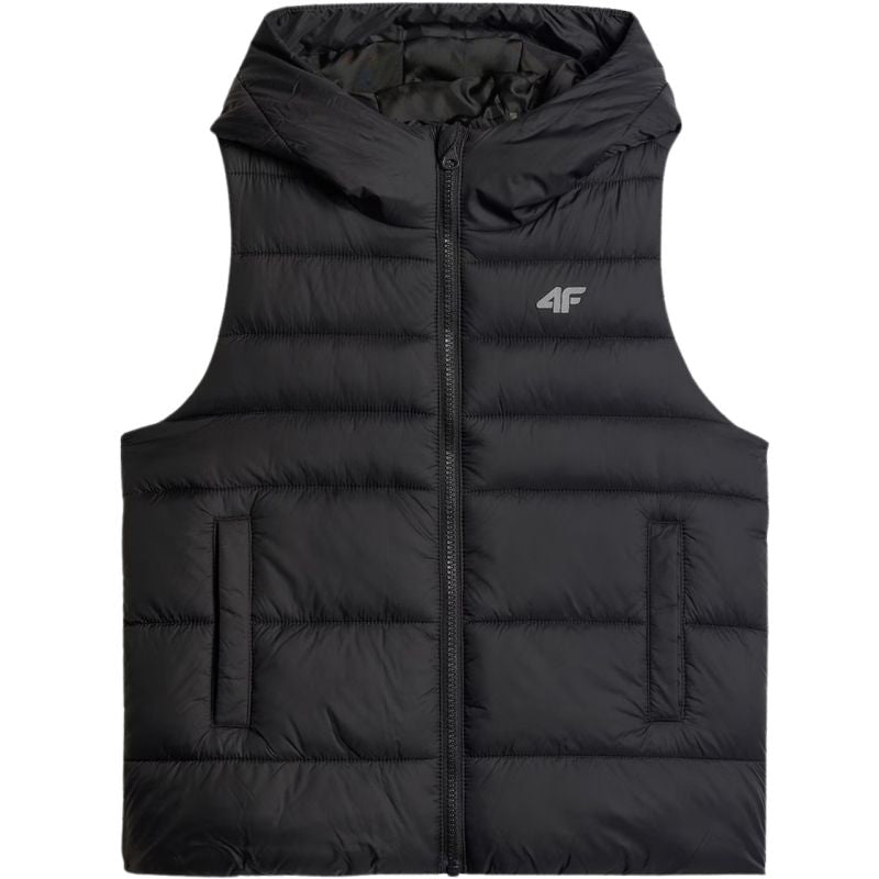 Boy's vest 4F M313 deep 4FJWSS26TVJAM313 20S fekete clothing