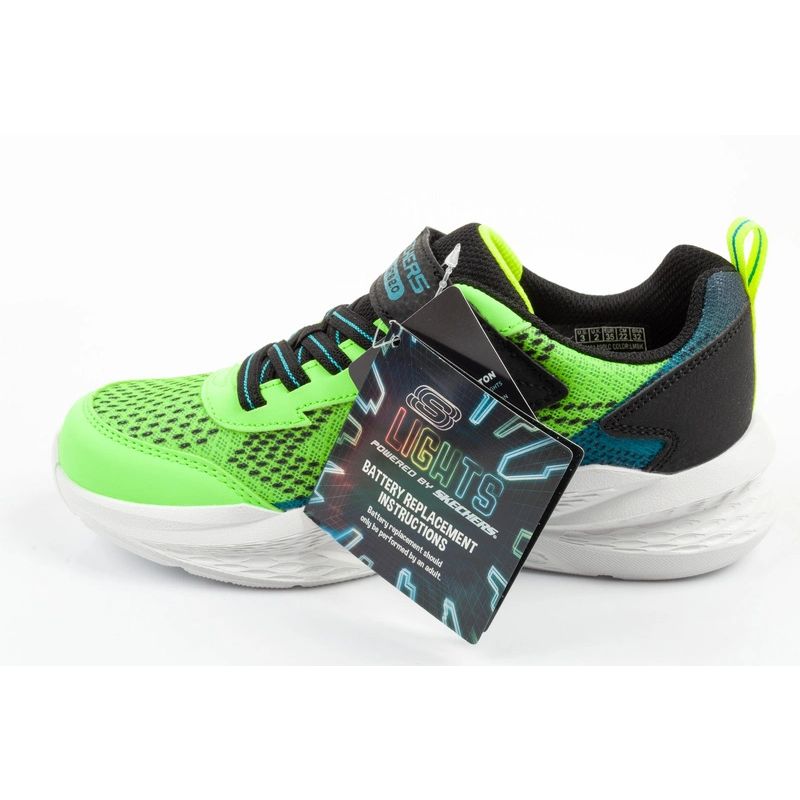 Skechers Meteor-Lights LED Children's Sports for Boys with Velcro utcai cipő 401490LC/LMBK