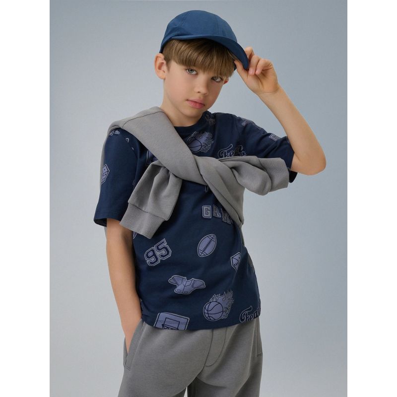 Boy's regular printed T-shirt 4F 4FJRSS26TTSHM3466-31A shirts