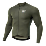 Rockbros 15220003002 ROAD TO SKY men's long sleeve cycling jersey - green zöld póló