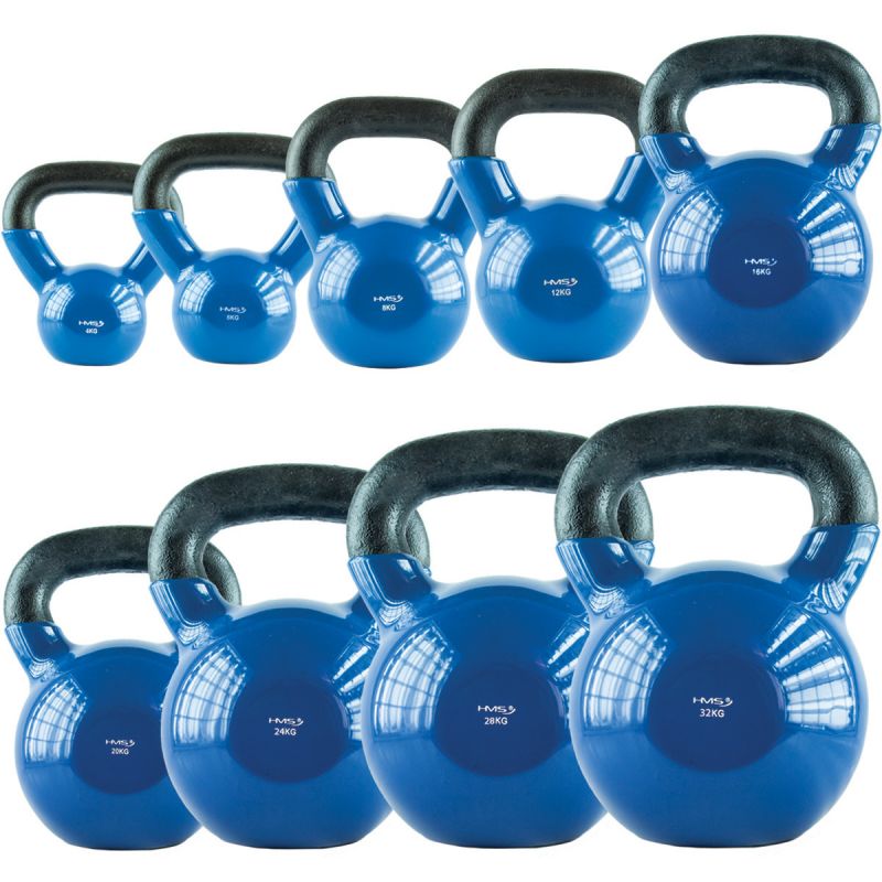 HMS Blue KNV28 cast iron kettlebell 28kg kék súlyzó 17-64-047