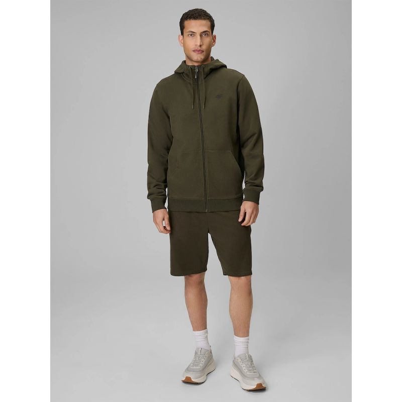 4F Men's zip-up hooded sweatshirt pulóver