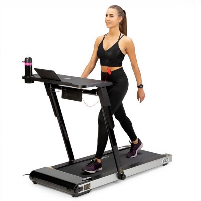 HMS MULTI Electric Treadmill with Desk 1-12 km/h, fekete edzőfelszerelés 17-19-127