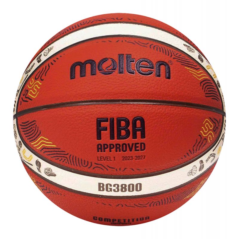 Molten Eurobaset 2025 Replica Basketball narancssárga labda