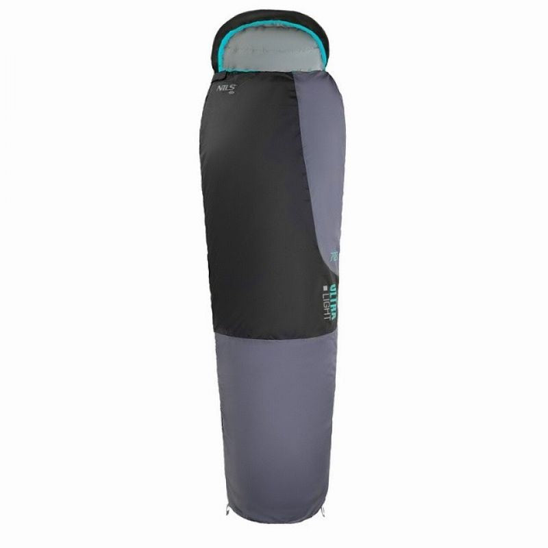NILS CAMP NC1705 Ultra Light Sleeping Black and menta hátizsák
