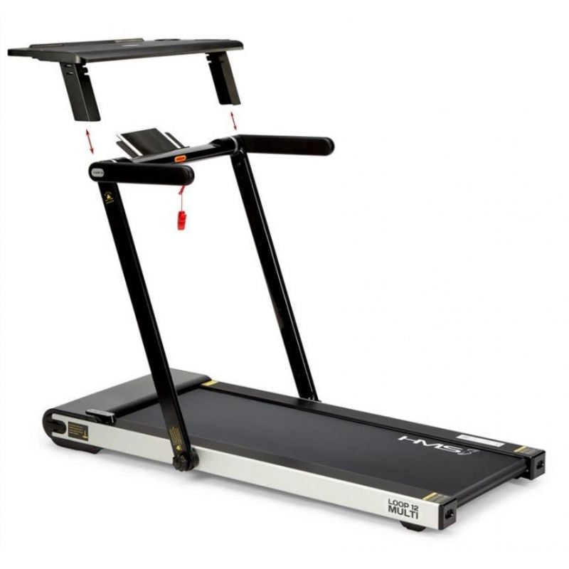 HMS MULTI Electric Treadmill with Desk 1-12 km/h, fekete edzőfelszerelés 17-19-127