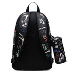AIR Jordan sports school backpack plus pencil case black - uniwersalny pencil cases, backpacks
