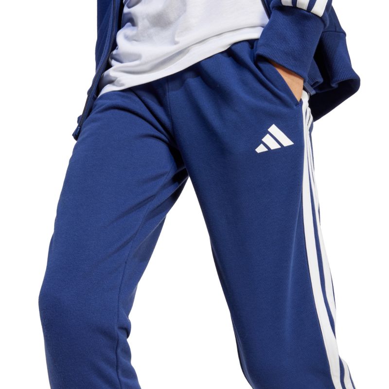 adidas Seasonal Essentials Tiberio 3-Stripes French Terry Tracksuit for Kids Navy Blue JI6035 General