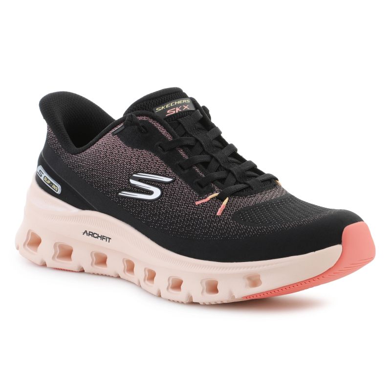 Skechers Slip-ins Arch Fit Glide-Step Pro 150730-BKCL Black/Coral fekete utcai cipő