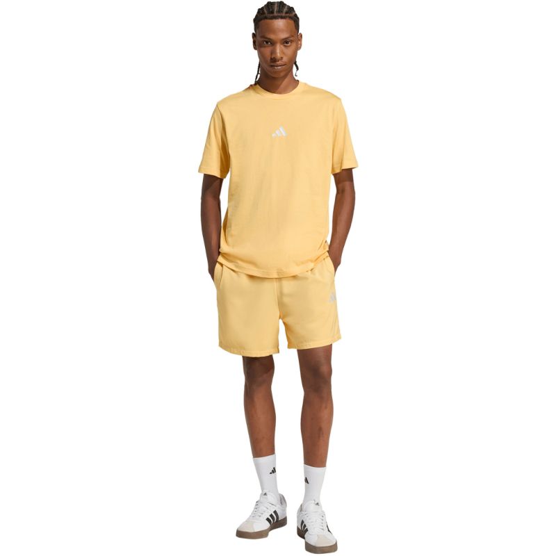 Adidas Essentials Small Logo Single Jersey Men's T-Shirt, Yellow sárga férfi póló KT0561