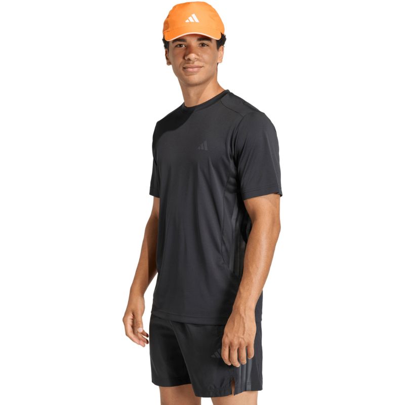 Adidas Men's Tech Essentials Workout 3-Stripes T-shirt black 2xs póló KQ7485