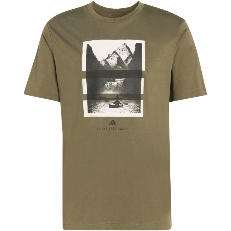 Adidas Men's Outdoor Kayaking Graphic T-shirt oliva póló KB2540