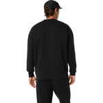 Asics Fleece Relaxed Crew-Neck Top fekete pulóver 2031F335001