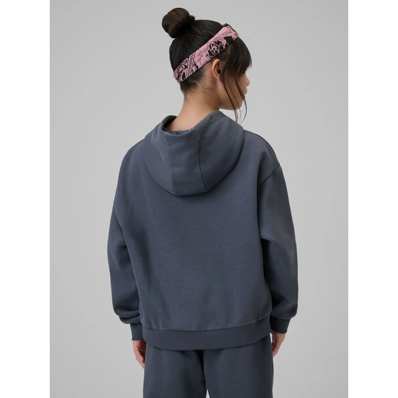 4F Girls' loose sweatshirt with hood 158/164 kapucnis pulóver 4FJRSS26TSWSF2627-22S