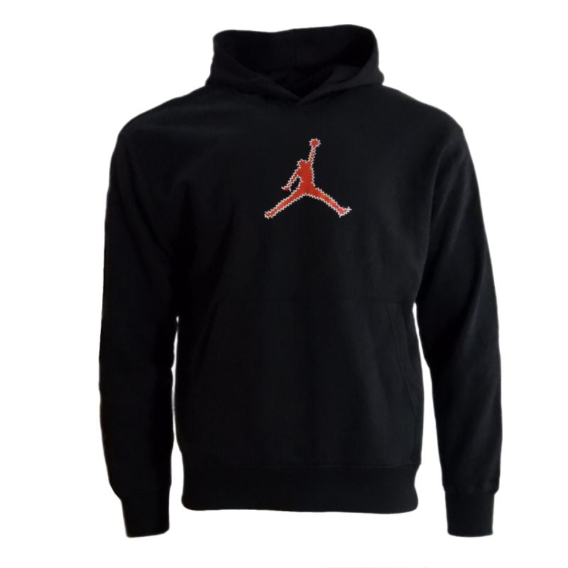 AIR Jordan Men's Flight MVP Hoodie Black/Red - piros pulóver