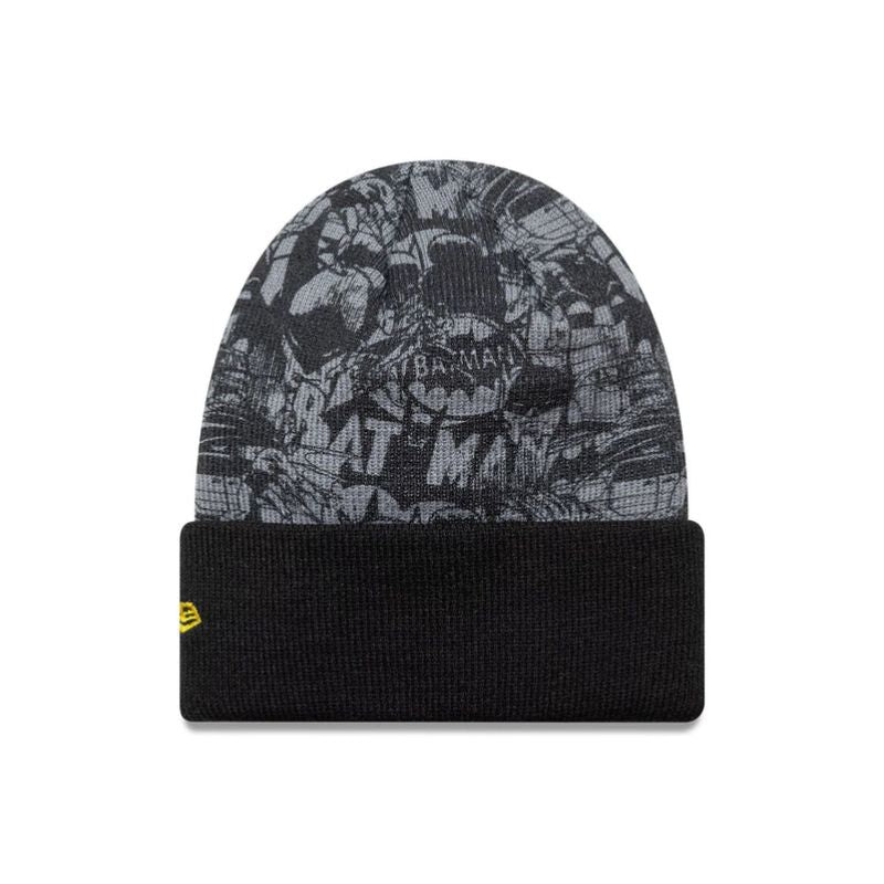 New Era Batman Youth DC Black Cuff Knit Beanie - uniwersalny kötött sapka