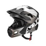 Rockbros TS-61 10110061005 Children's Bike Helmet with Detachable Chin Size S (48-54) - Gray szary \ s helmets, martial arts equipment
